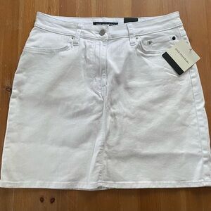 Calvin Klein white denim skirt